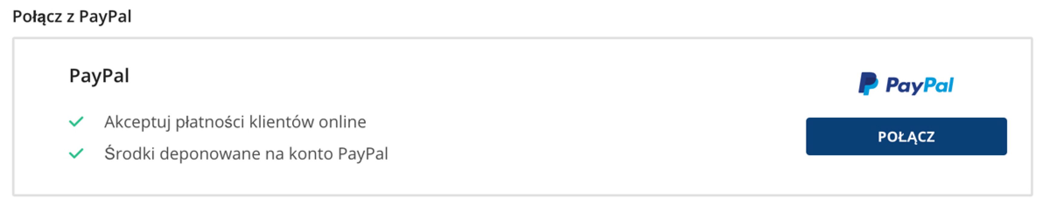Paypal połącz konto